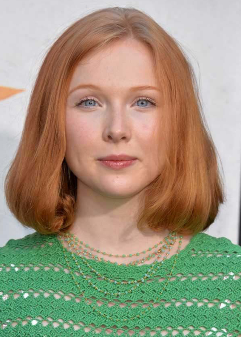 Stacked Bob Haircut Ideas Blunt Wavy Ends Molly Quinn Straight Synthetic Hair Capless Wigs 14Inch