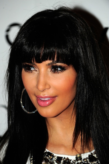 Kim Kardashian Custom Celebrity Hairstyle Medium Straight 14 Inches Wig