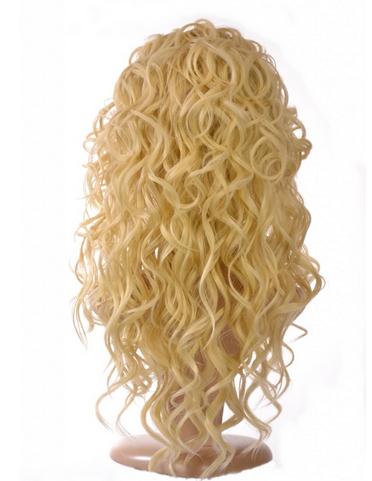 New Fashion Custom Long Curly Blonde Lace Wig 24 Inches