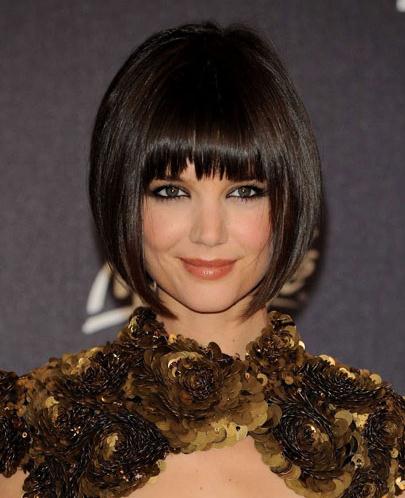 Custom Katie Holmes Bob Hair Style 100% Human Remy Hair Short Straight 8 Inches Perfect Wig