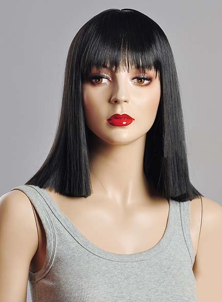 Youthful Medium Bob Hairstyle Synthetic Wig 14 Inches