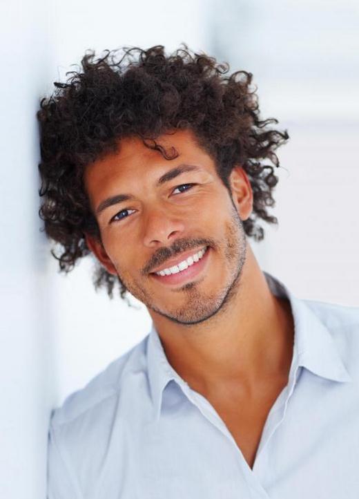 Afro American Mens Hairstyle Short Curly Human Hair Full Lace Wigs