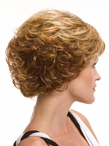 Popular Sexy Cheap Short Wavy Blonde Wig 8 Inches