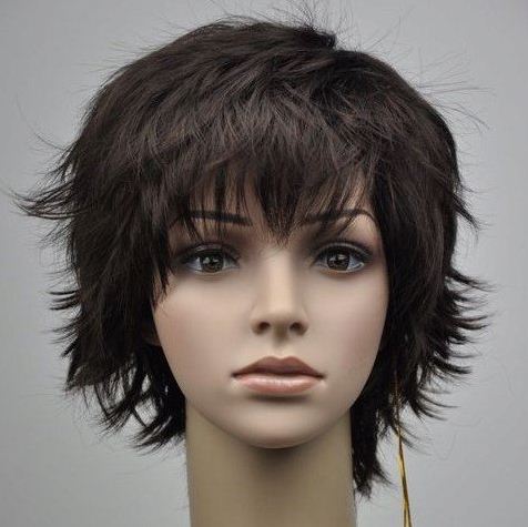Gentle Short Curly Natural Black 10 Inches Synthetic Hair Wig