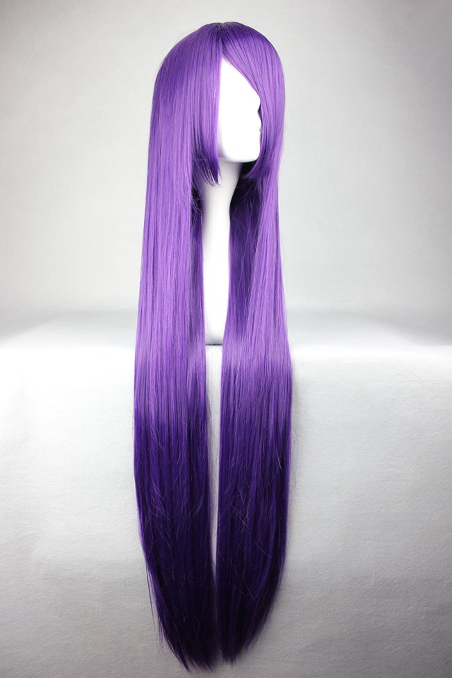Kanu Unchou Hairstyle Long Straight Purple Cosplay Wig 30 Inches
