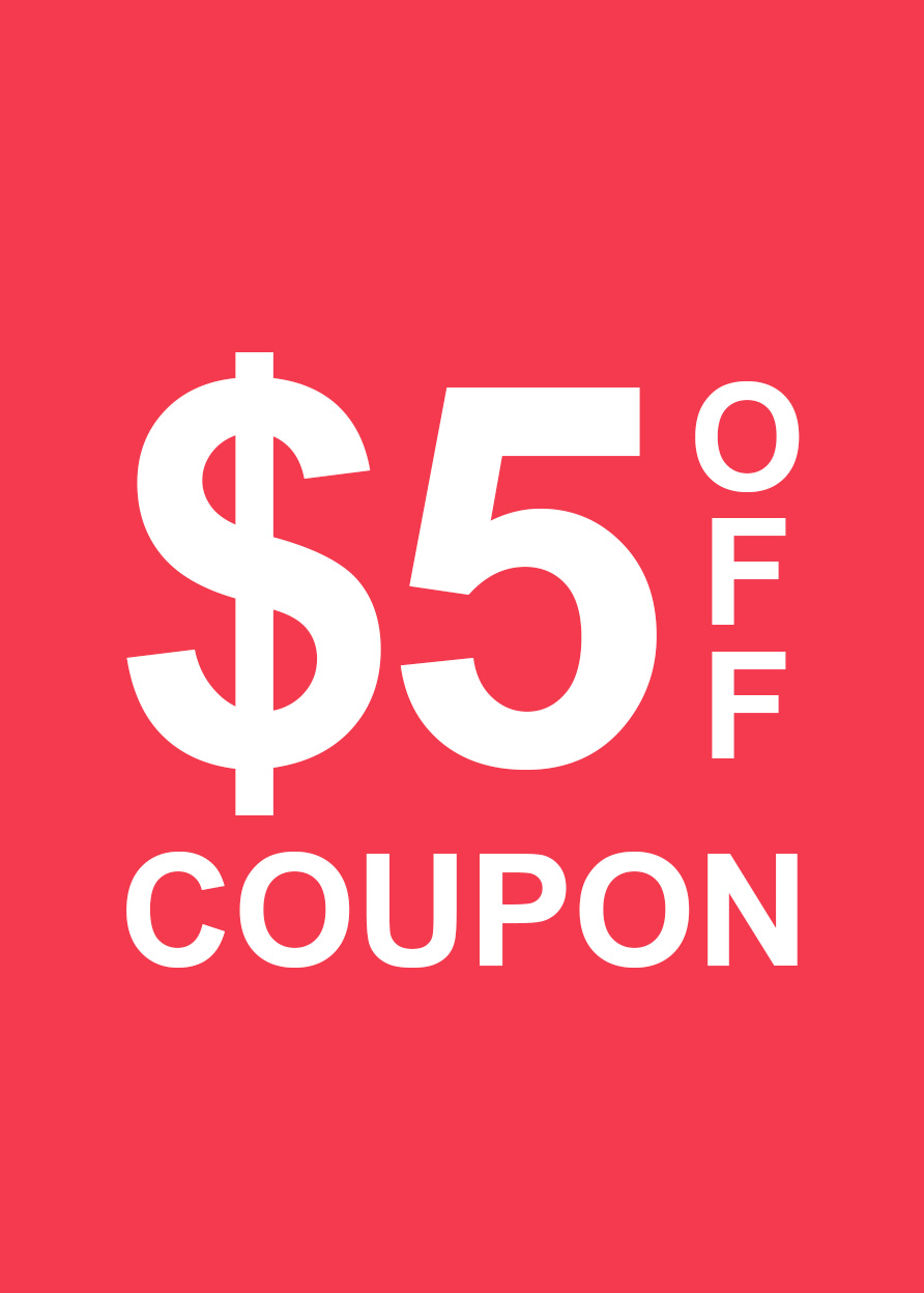 $5 OFF Coupon For Any Order---(Registered Members&Credit Card Payment Only)