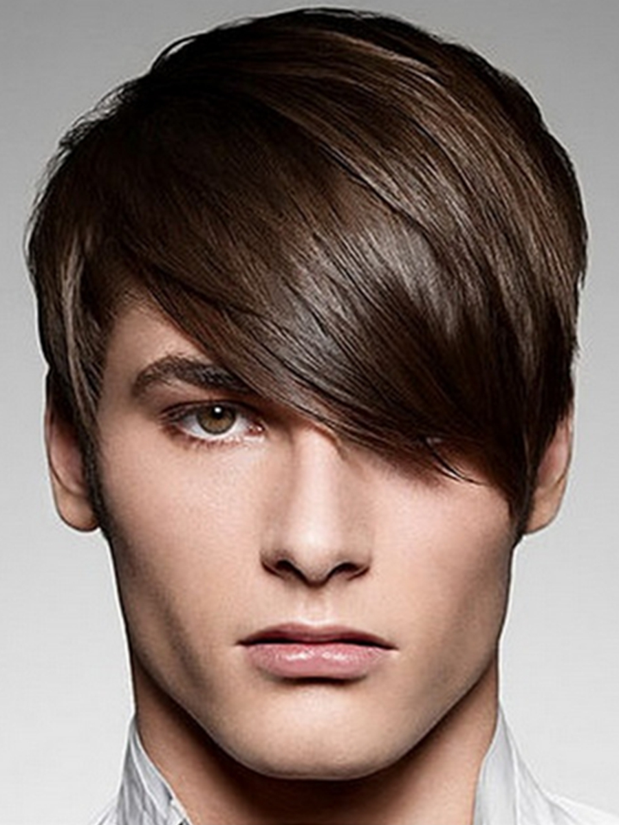 Short Straight Smooth Full Lace 100% Remy Human Hair Wig for Men