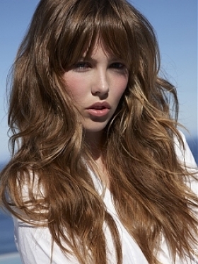 Long Smooth Wave Brown Wig 20 Inches Specially for Sandy Beach