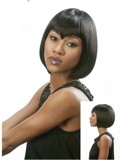 Stylish Specially-designed Bob Hairstyle Short Straight Black Wig 10 Inches