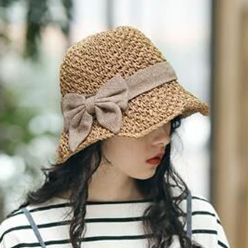 Lady/Women's Casual Summer Style Bowknot Embellishment Wide Brim Type Sun Hats