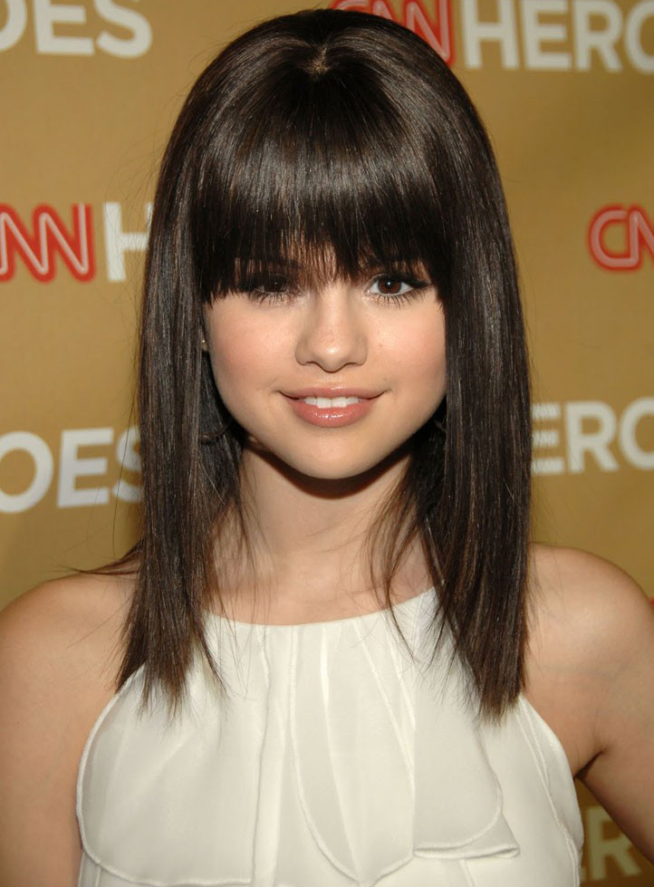 Custom 100% Human Real Hair Hand Tied Selena Gomez's Hair Style 12 Inches Celebrity Hair Wig