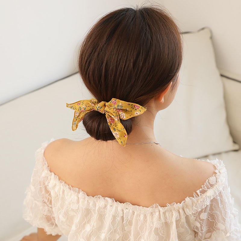 Adult Women's Korean Style Floral Pattern Hair Rope Hair Accessories