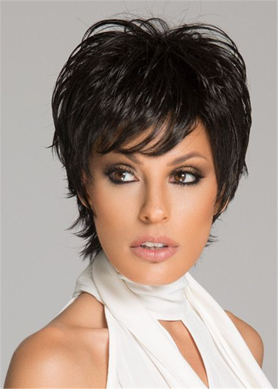 Short Wavy Synthetic Hair Women Wig 8 Inches