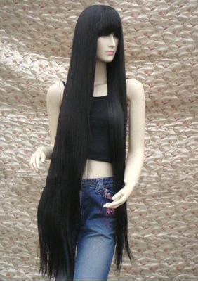 Hot SaleTop Quality So Lovely Black Halloween Wig