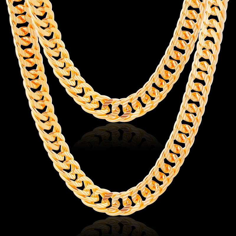 Alloy Golden Wild Men Necklace