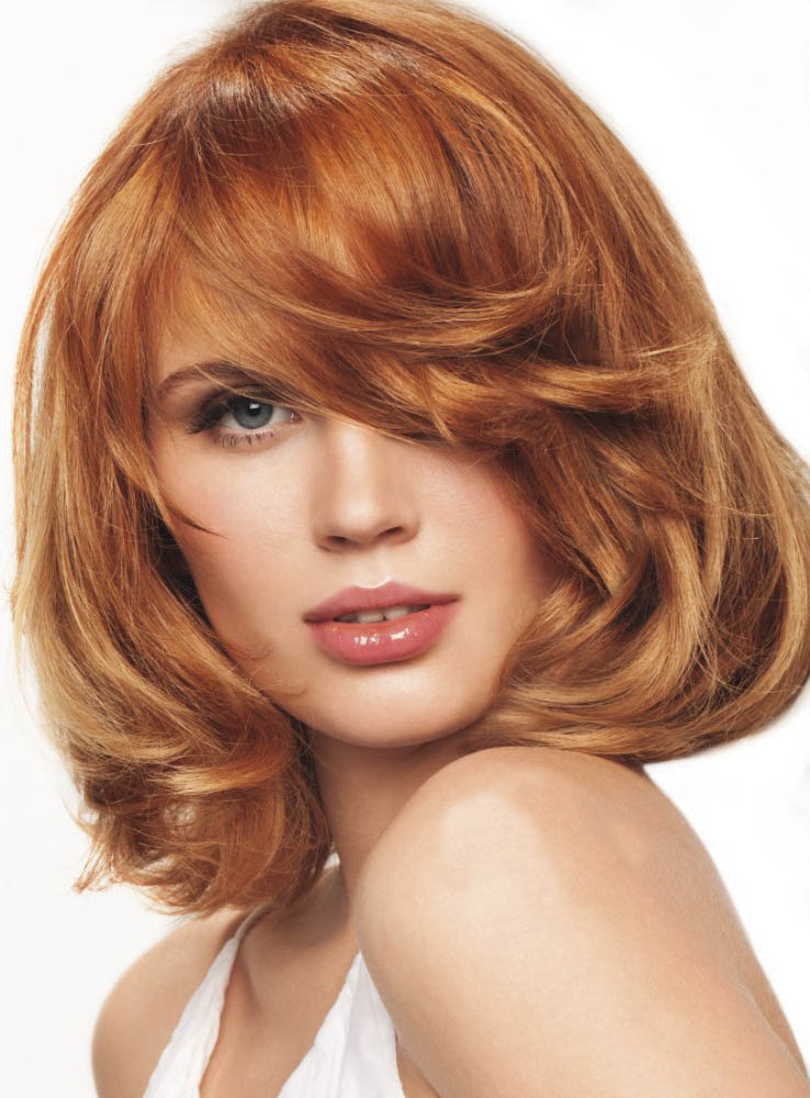 New Arrival Bob Hairstyle Lovely Medium Wavy Golden Brown Hand Tied Lace Wig 12 Inches