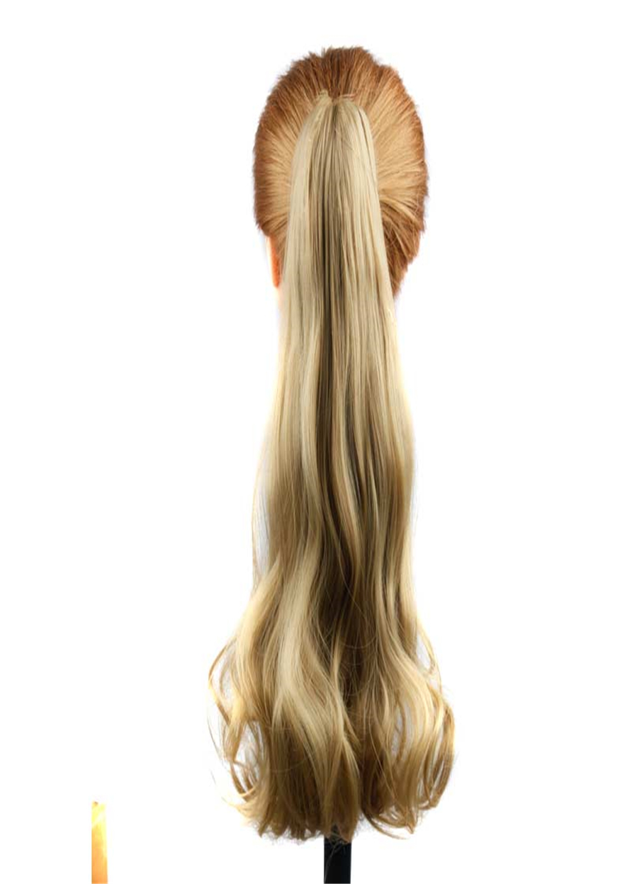 Natural Wavy Synthetic Hair Women Ponytail 24 Inches