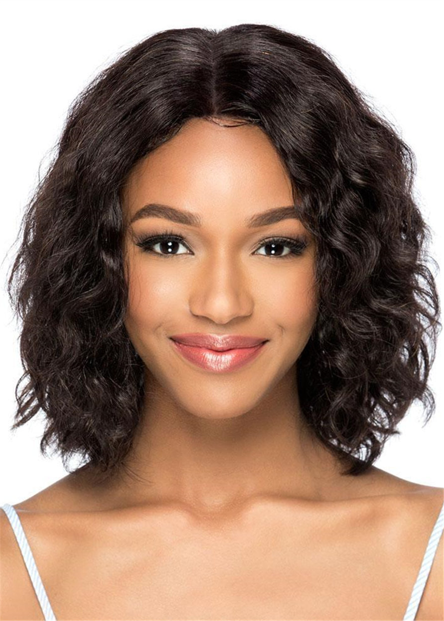 Sexy Medium Wavy Synthetic Hair Capless Wigs 14 Inches
