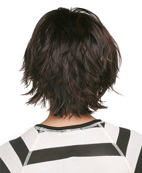 Heavy Layered Hairstyles Short Straight Black Wig