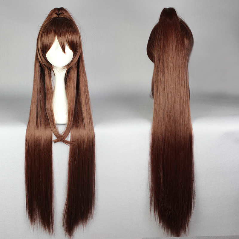 Super Long Straight Brown Cosplay Wig