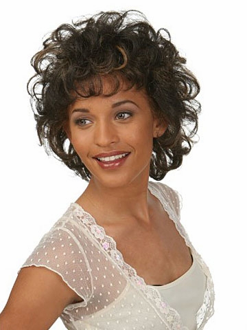 Cheap Beautiful Amazing Sexy Short Curly Brown Wig 8 Inches