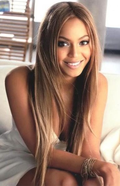 Beyonce Fluffy Long Straight Synthetic Hair Lace Front Wig 26 Inches