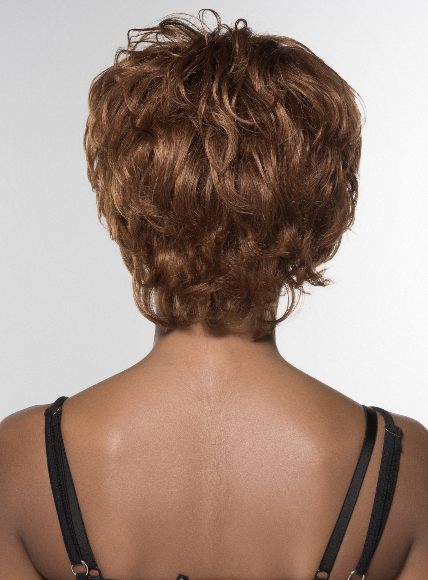 Mishair® African American Short Shaggy Loose Wavy Human Hair Capless 6 Inches