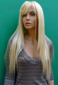 Hot Sale Long Silky Straight Blonde Real 100% Virgin Indian Human Hair 24 Inches Wig