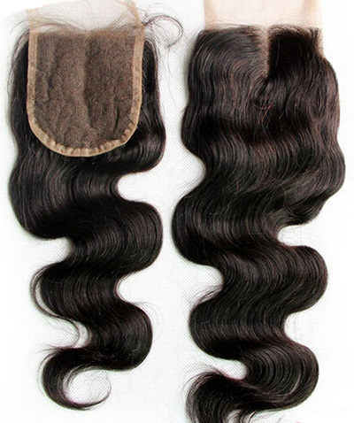 Free Part & Middle Part Human Hair Body Wave Textures Swiss Lace Top Closure 5*5
