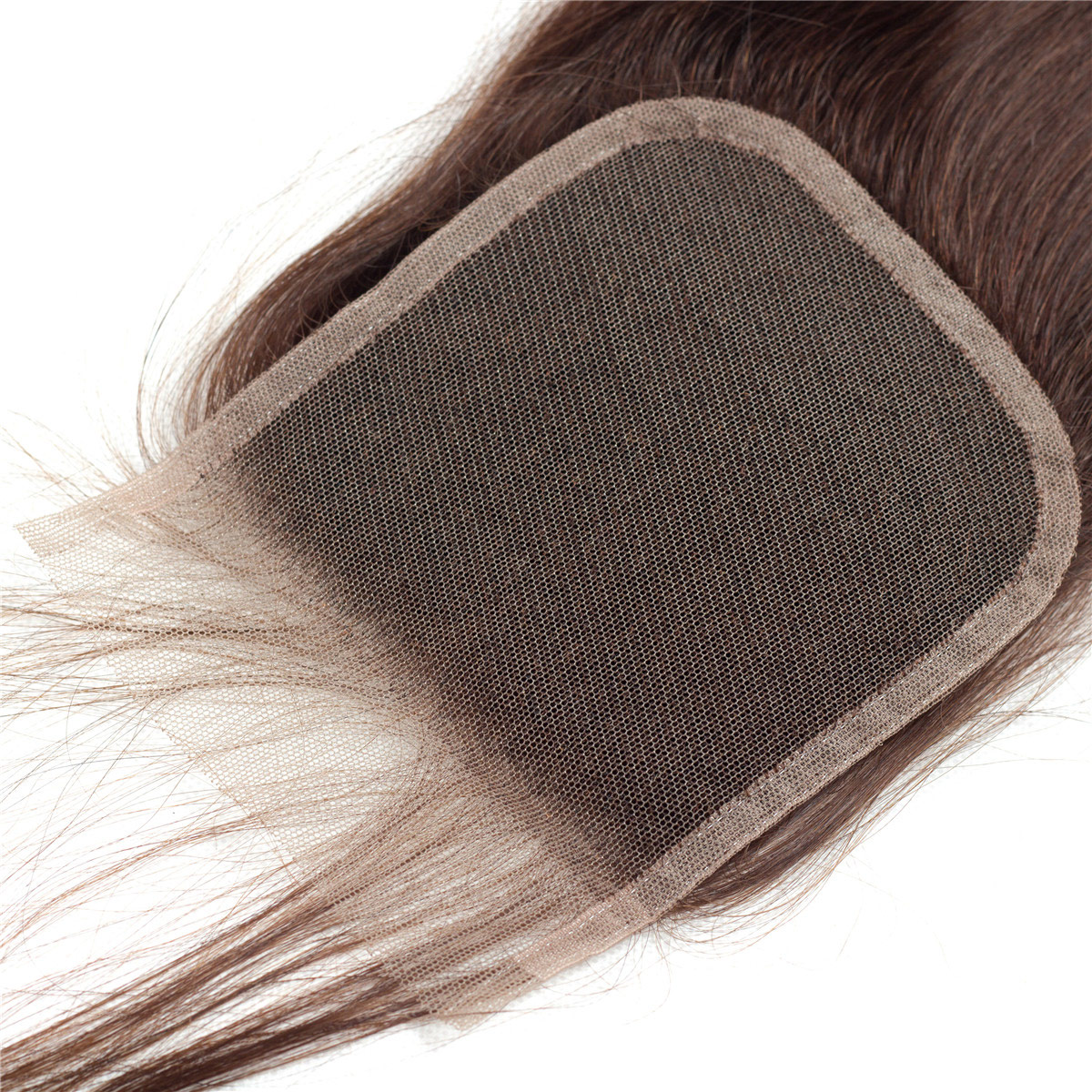 Wigsbuy Straight Hair Closure #2 Dark Brown Human Hair Lace Closure 10-20 Inches