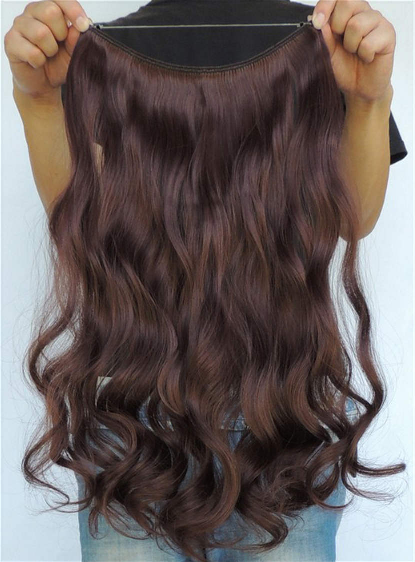 Charming Wavy Human Hair Flip In Hair Extension 16 Inches -26 Inches