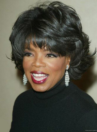Oprah Winfrey Medium Wavy Capless Human Hair Wig 12 Inches