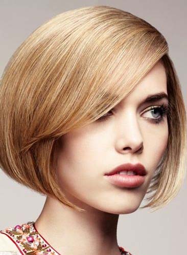 Short Straight Monofilament Top Human Hair Wigs 8 Inches