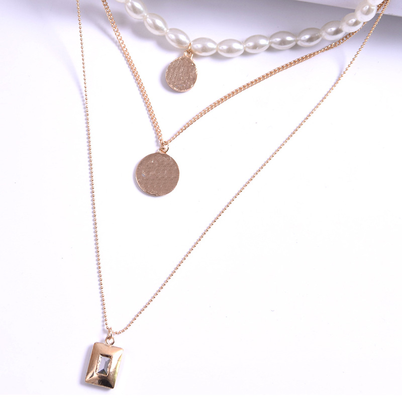 Adult Women's Vintage Style Alloy E-Plating Technic Pendant Necklace For Anniversary Party Holiday