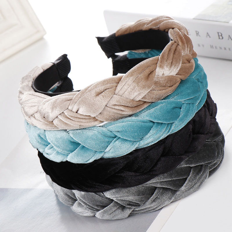 Velvet Knit Hair Band Pure Color Hair Accessories