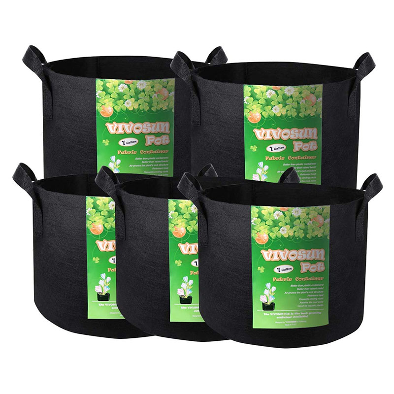 Polyester Simple Plant Flowers Grow Bags