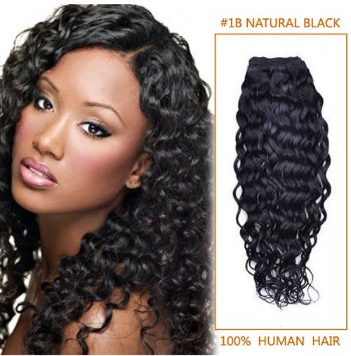 Curly 7PCS Clip in Hair Extensions 100% Human Hair 100g