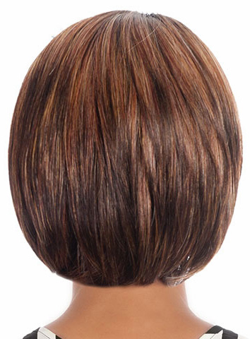 Short Straight Bob Hairstyle Capless Synthetic Hair Wig 10 Inches