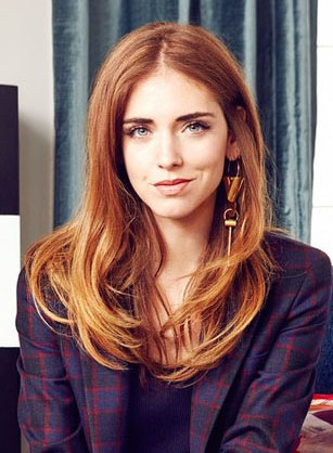 Chiara Ferragni Long Loose Wavy 22 Inches Synthetic Hair Lace Front Wigs
