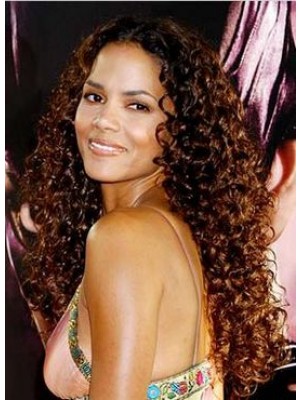 Halle Berry Curly Hair Full Lace Wigs 100% Human Remy Hair 26 Inches