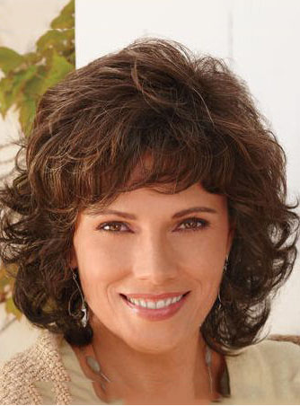 Top Quality Charming Medium Curly 12 Inches Popular Synthetic Wig