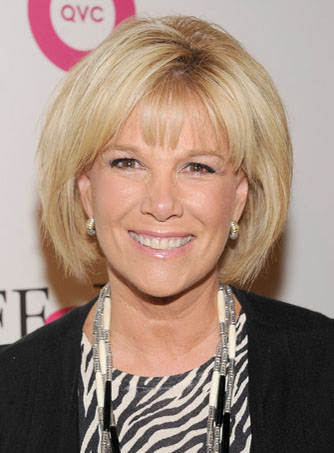 Graceful Joan Lunden Bob Hairstyle Straight Blonde 100% Human Hair Wig 8 Inches
