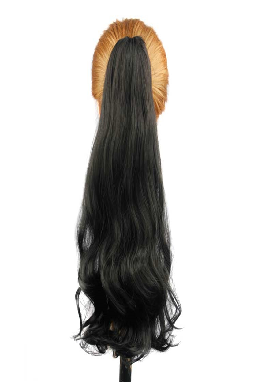 Natural Wavy Synthetic Hair Women Ponytail 24 Inches