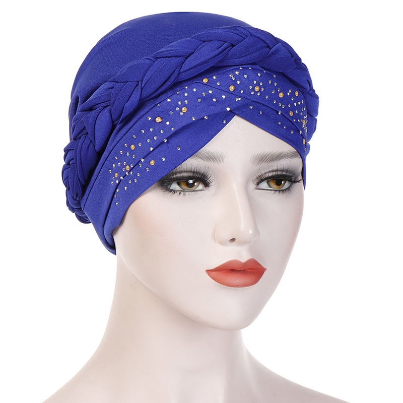 Paillette Pure Colour Turban For Women