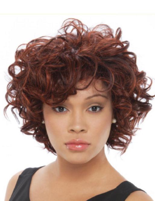 Charming Natural Short Curly Capless Synthetic Hair Wig 10 Inches