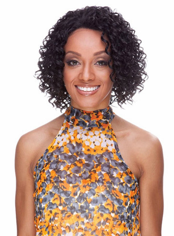 Hot Sale Medium Kinky Curly Capless Synthetic Hair Wig 12 Inches
