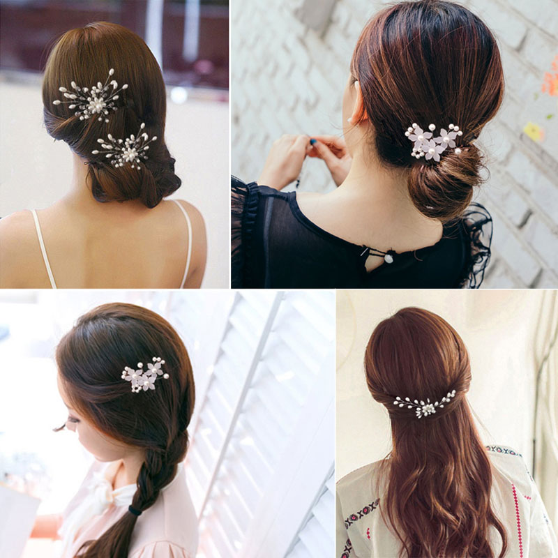 Women/Lady/Girls Korean Style Pearl Inlaid Technic Hair Accessories Hair Stick