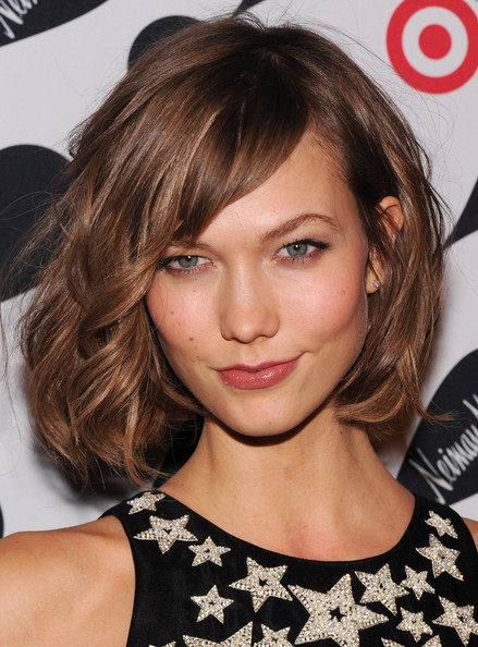 100% Indian Hair Full Lace Wig Karlie Kloss New Haircut 10 Inches