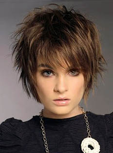 New Arrival Short Layered Straight Capless Synthetic Wig