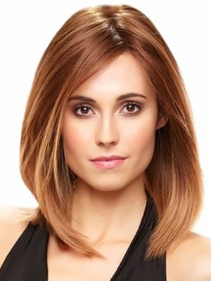 The Graceful Hairstyle Medium Straight Lace Front Bob Style Wig 14 Inches